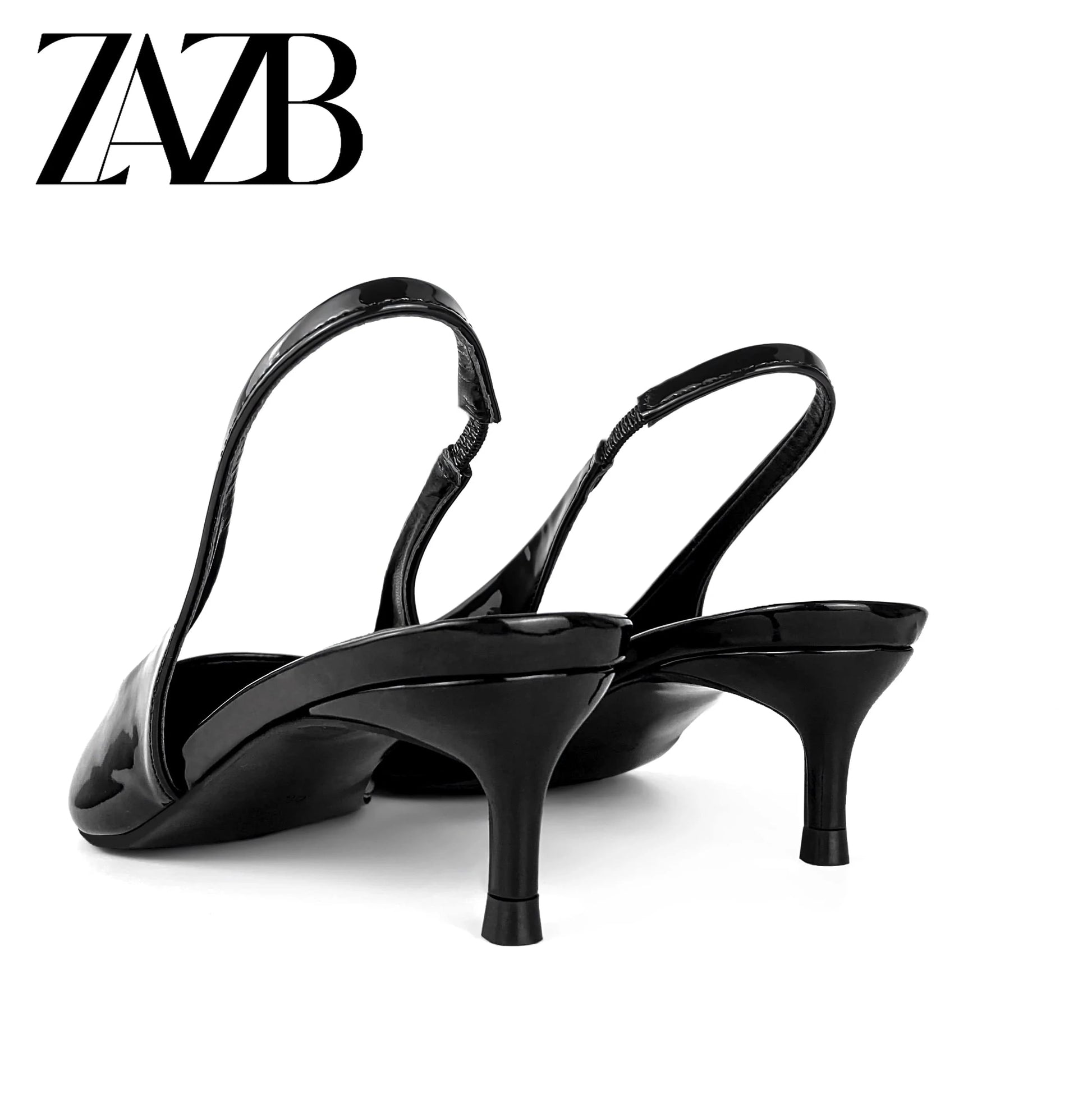ZAZB Brand Customized Leather Sandals for Women's Mid Heel Sandals Slim Wedding Bride Elegant Women