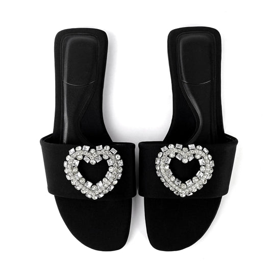 ZAZB Brand Customized Leather Slippers Women's Sandals Luxury Slippers Wedding Bride Ladies and Women's Dress