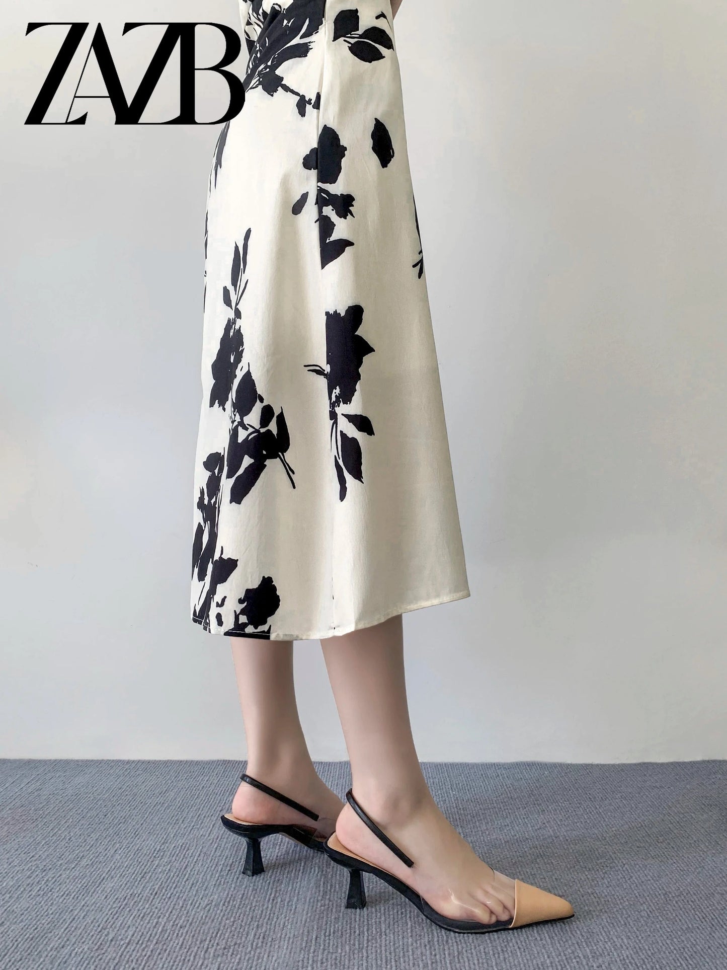 ZAZB Brand Women's Customized Apricot High Heel Transparent Fabric Sandals Bridal Shoes Elegant Women