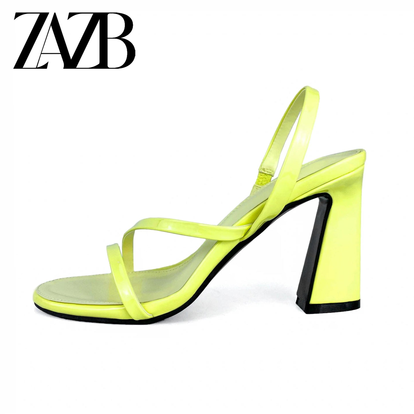 ZAZB Brand Women's Customized Leather High Heel Sandals Slim Fit Wedding Bride Elegant Woman