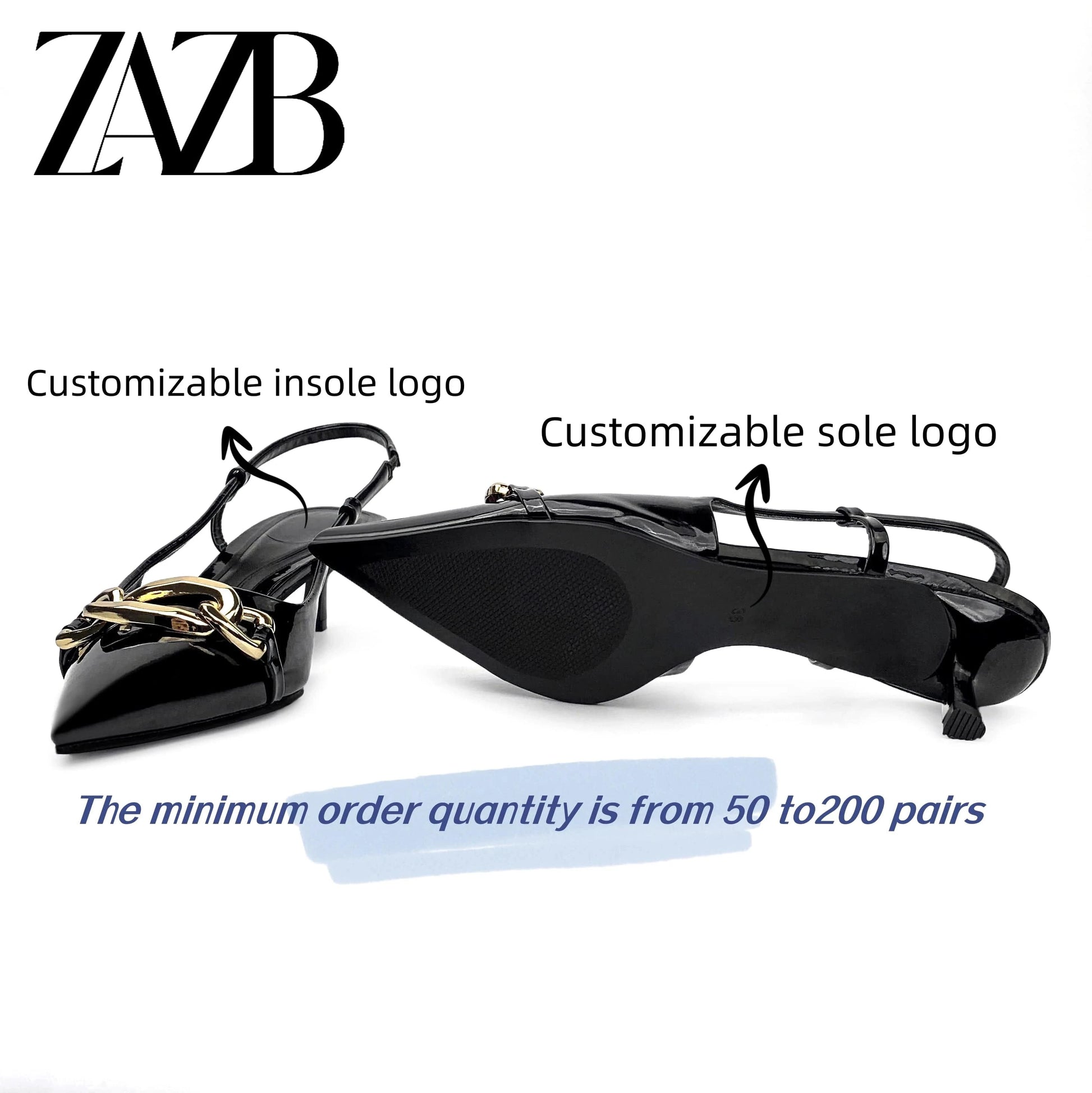 ZAZB Brand Women's Customized Leather Metal Buckle Decoration with Middle Heel Sandals Slim Fit Wedding Bride Elegant Woman