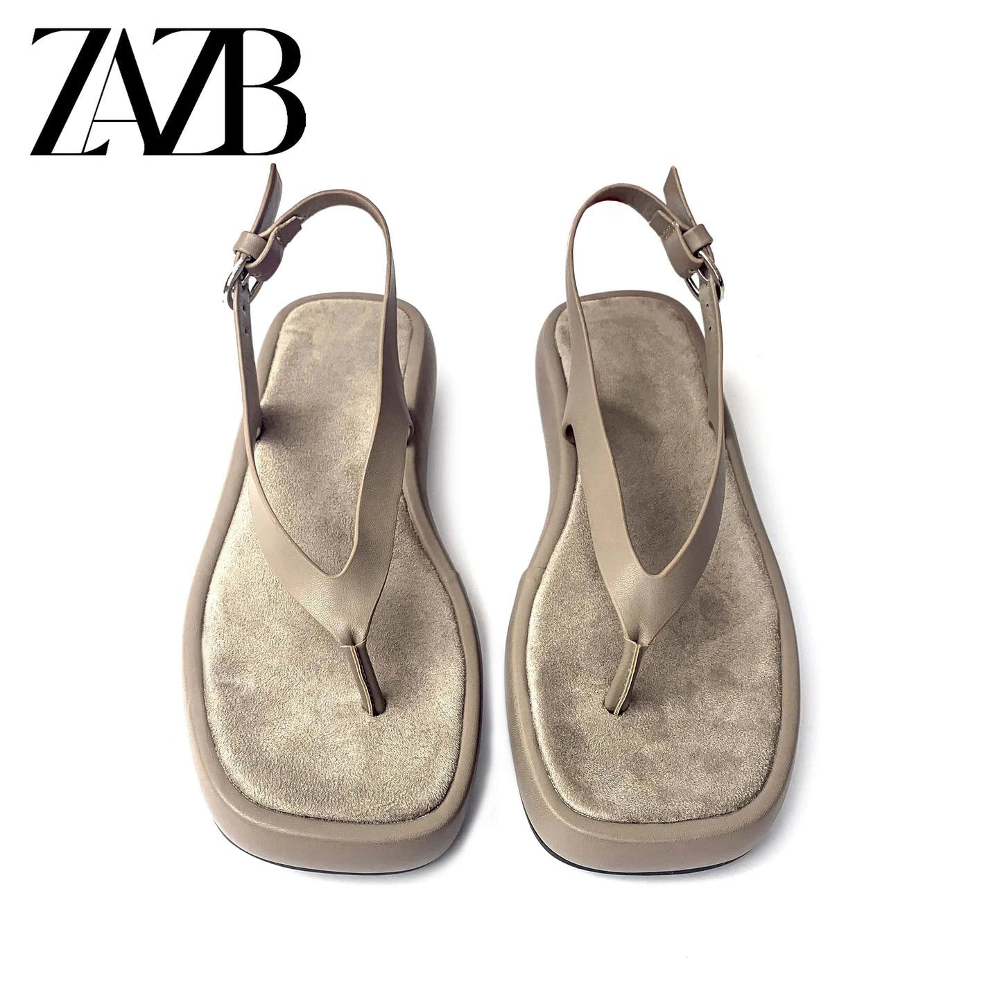 ZAZB Custom flip flops designer shoes sandals for women and ladies flat bottom luxury slippers femmes fashion