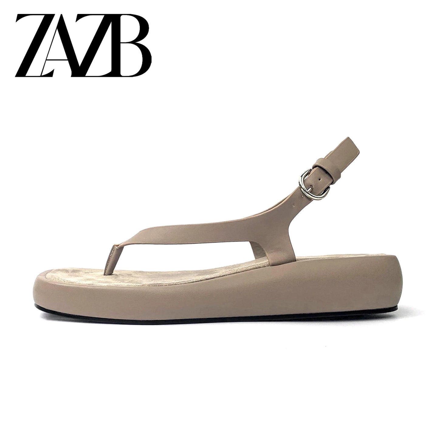 ZAZB Custom flip flops designer shoes sandals for women and ladies flat bottom luxury slippers femmes fashion