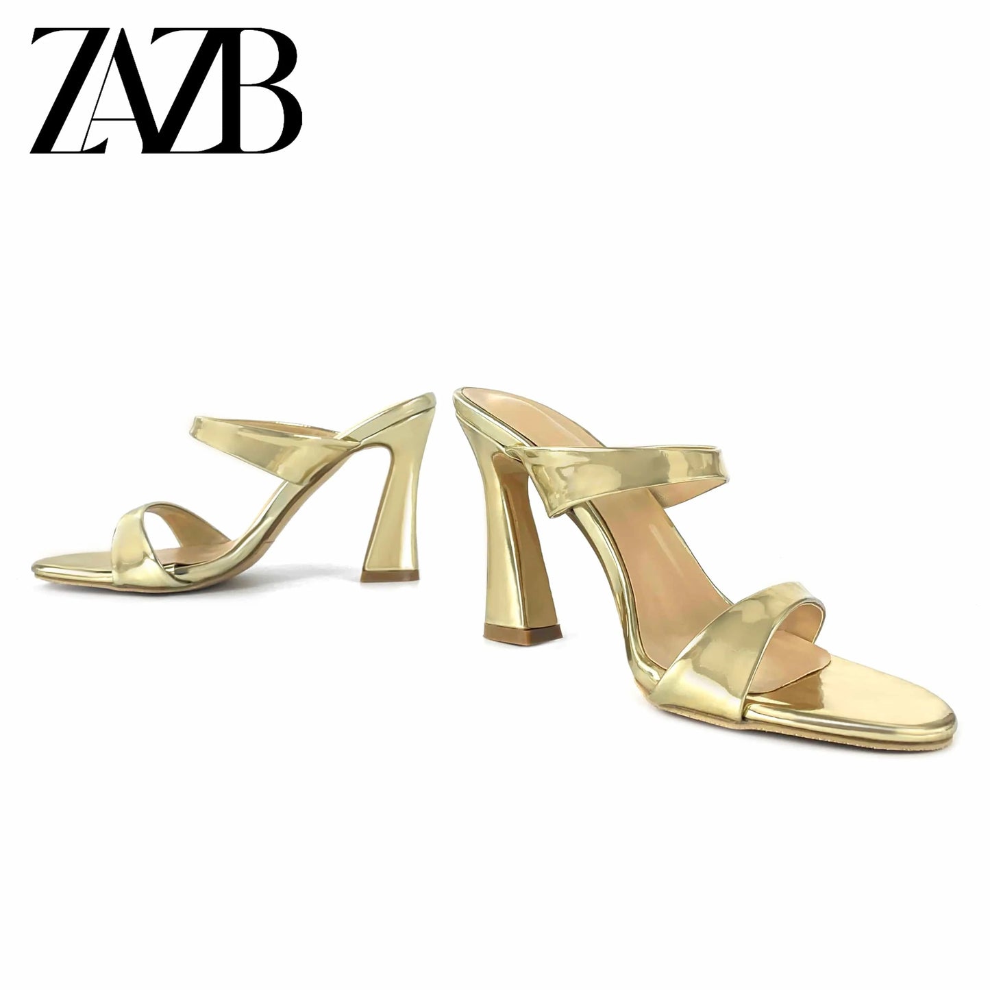ZAZB Customized designer shoes slippers Women's and women's high heel slippers Luxury women's fashion