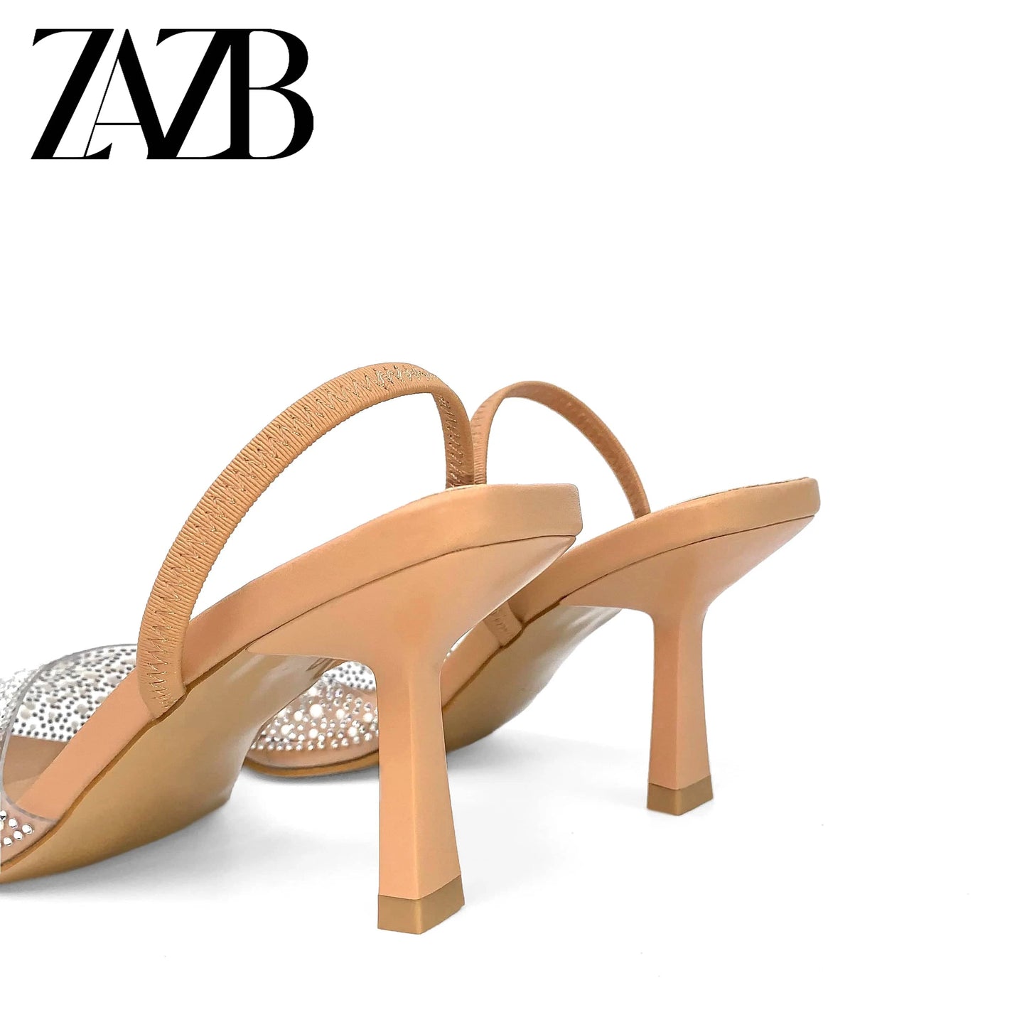 ZAZB Customized exquisite and fashionable women's high heels, women's pearl high heels sandals