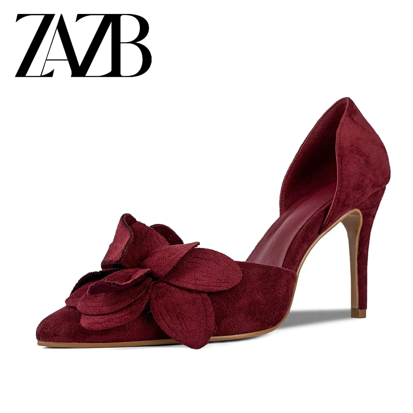ZAZB Customized Exquisite Fashion Color Matching Bow Tie Thin Heel Temperament High Heel Bridal Shoes