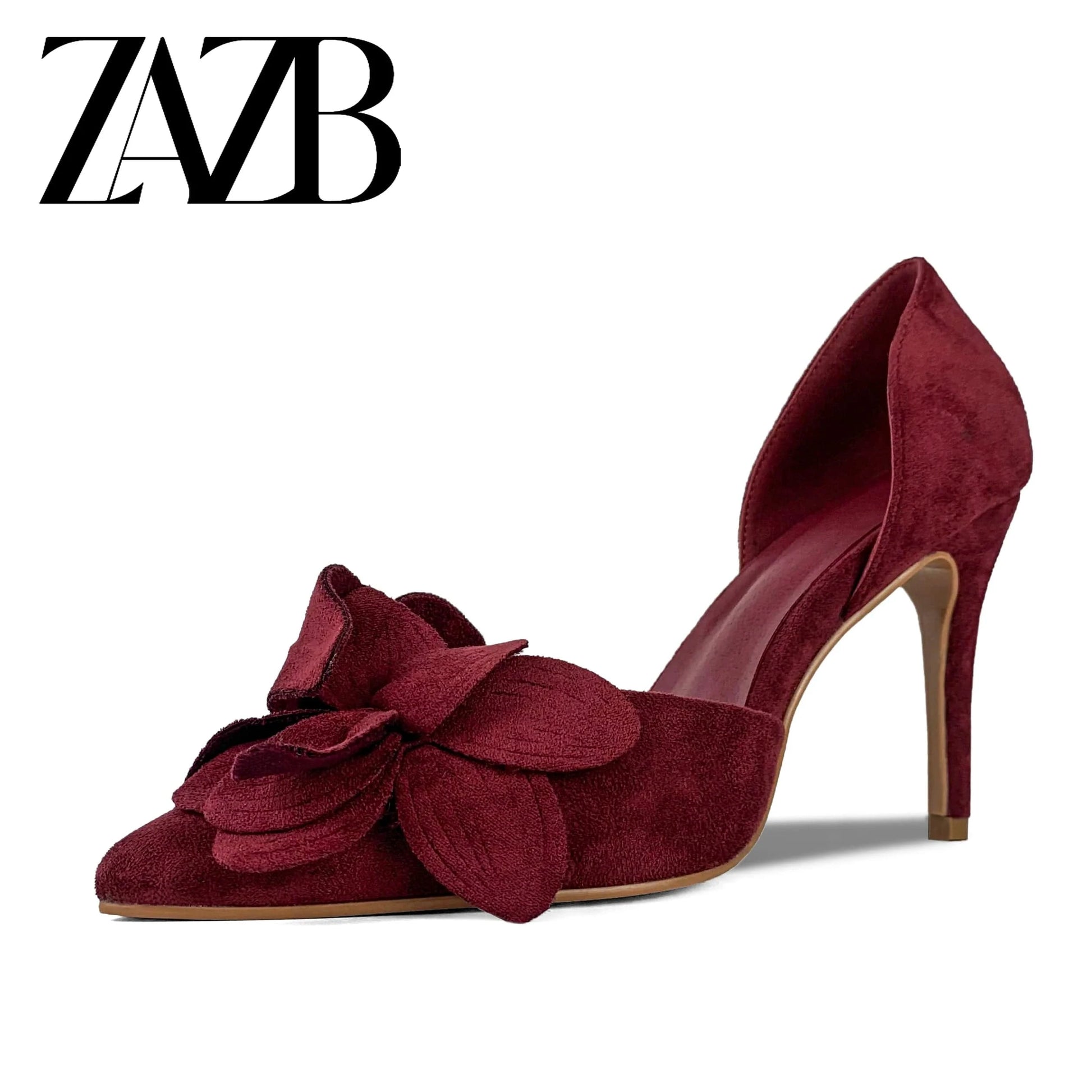 ZAZB Customized Exquisite Fashion Color Matching Bow Tie Thin Heel Temperament High Heel Bridal Shoes