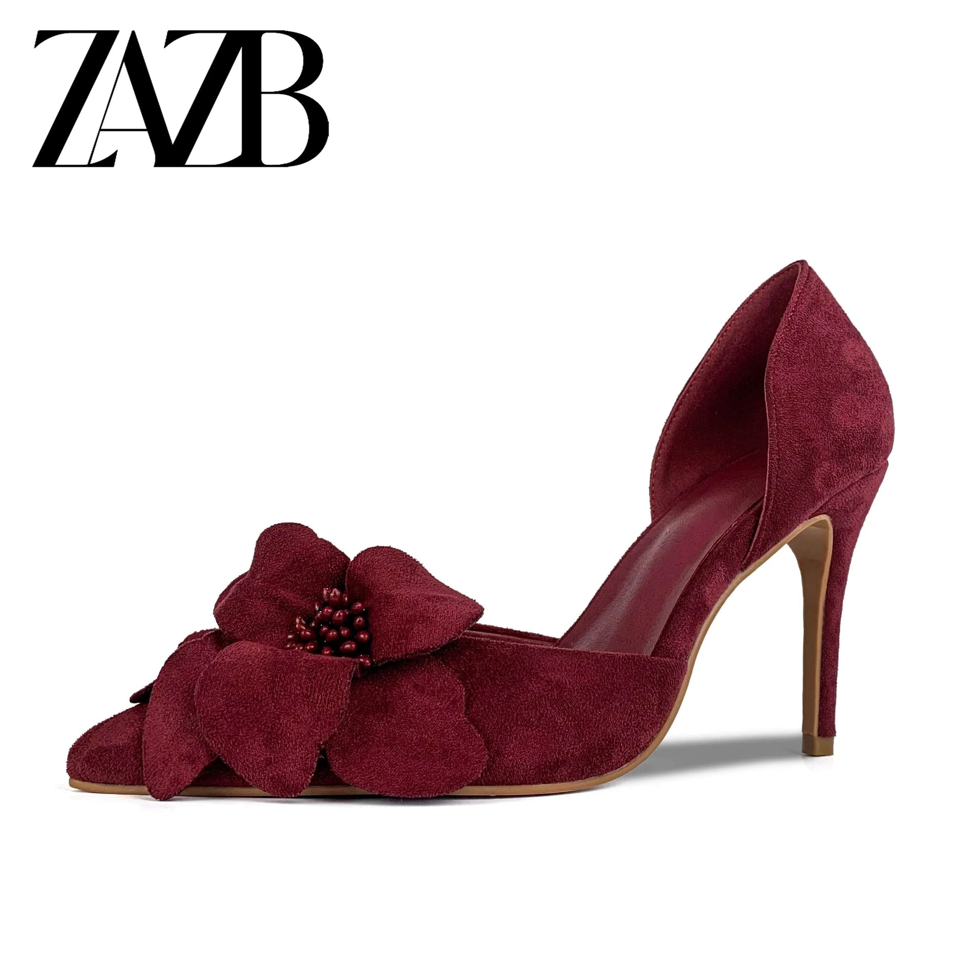 ZAZB Customized Exquisite Fashion Color Matching Bow Tie Thin Heel Temperament High Heel Bridal Shoes