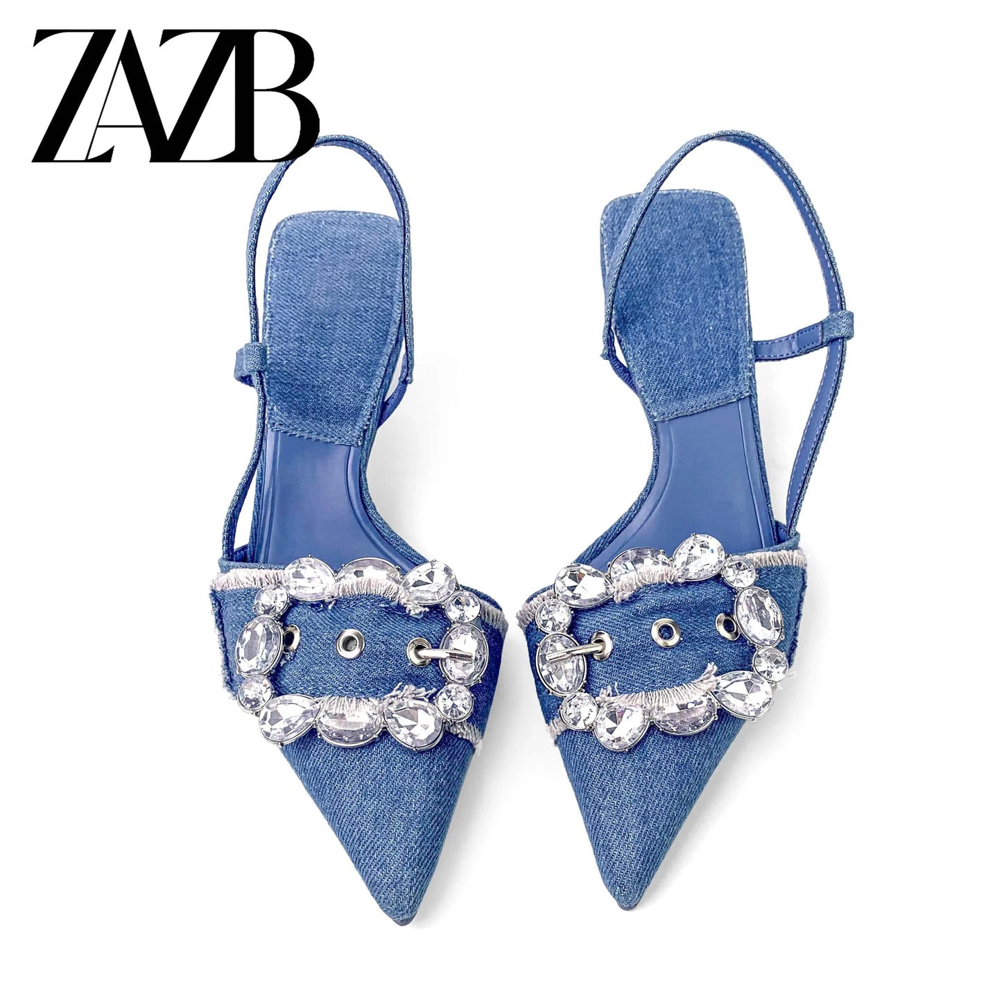 ZAZB Luxury Customized Simple Designer Sandals Women's and Women's Fashion Mid Heel Sandals Women's Comfort