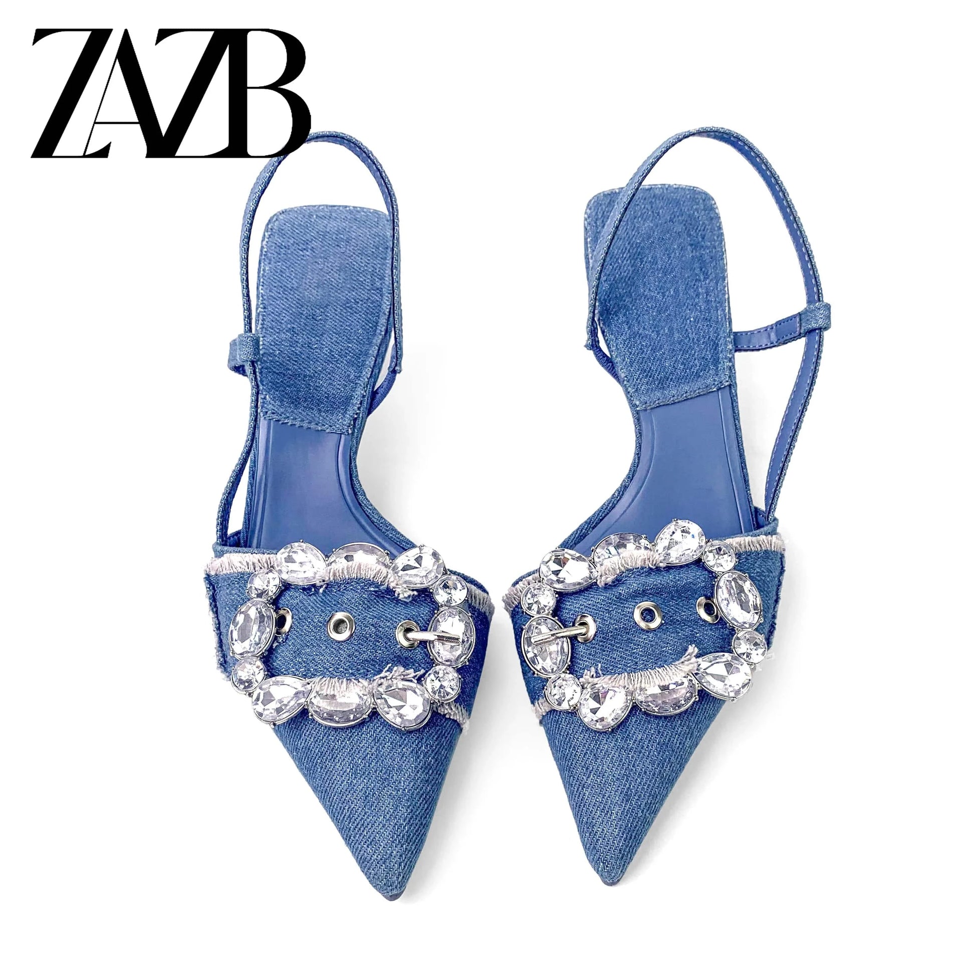 ZAZB Luxury Customized Simple Designer Sandals Women's and Women's Fashion Mid Heel Sandals Women's Comfort