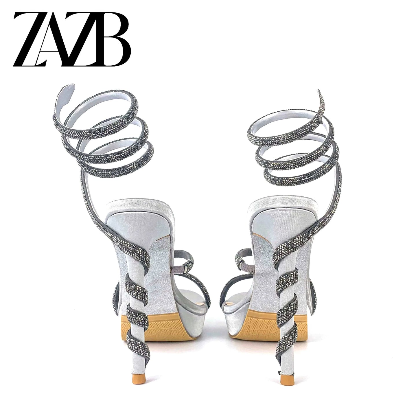 ZAZB New design formal sexy Women's high heel Sandals wedding shoes frenulum narrow strap cross belt for ladies