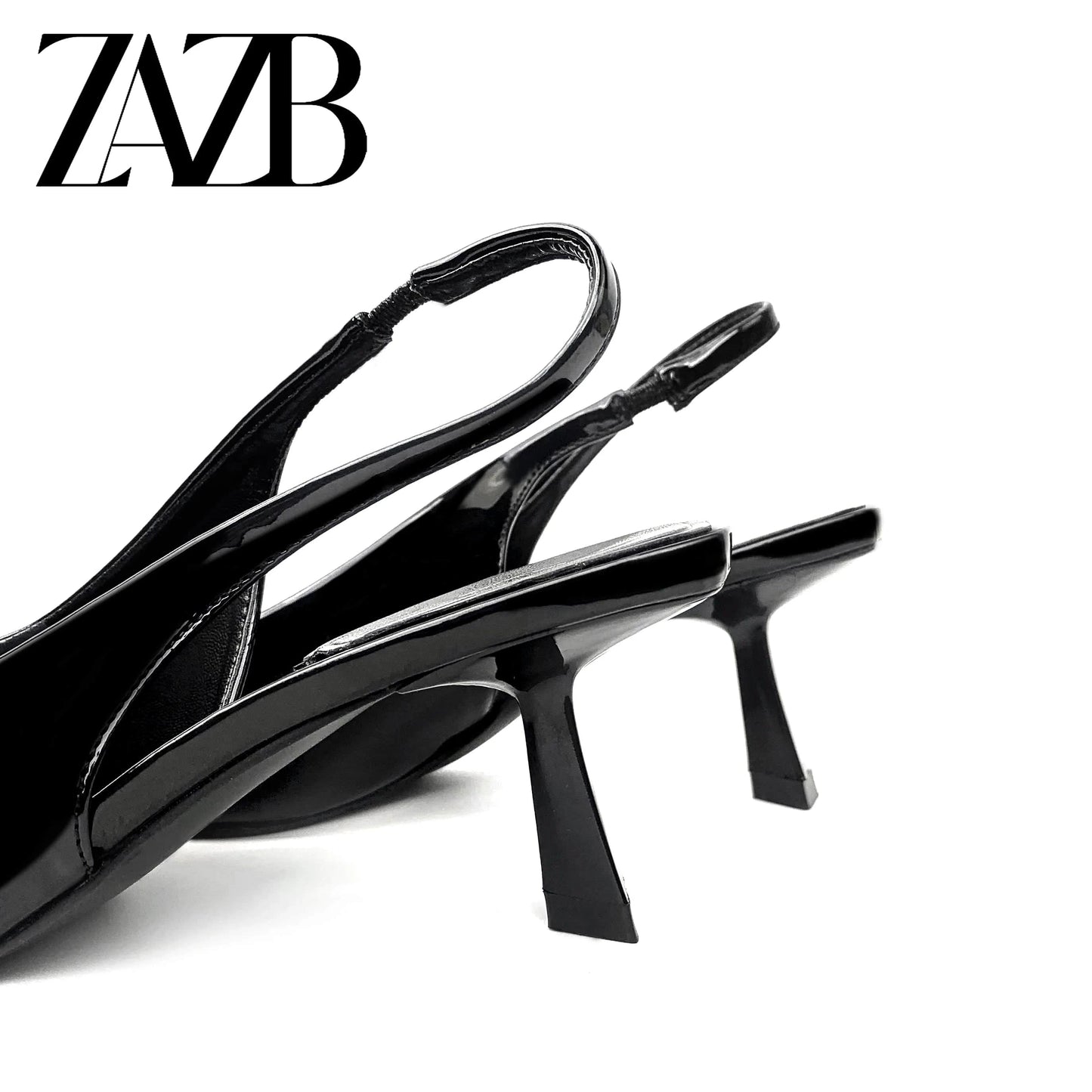 ZAZB New Design Formal Women's High Heel Sandals Wedding Dress Women's Lacquer Leather High Heel Shoes Women's