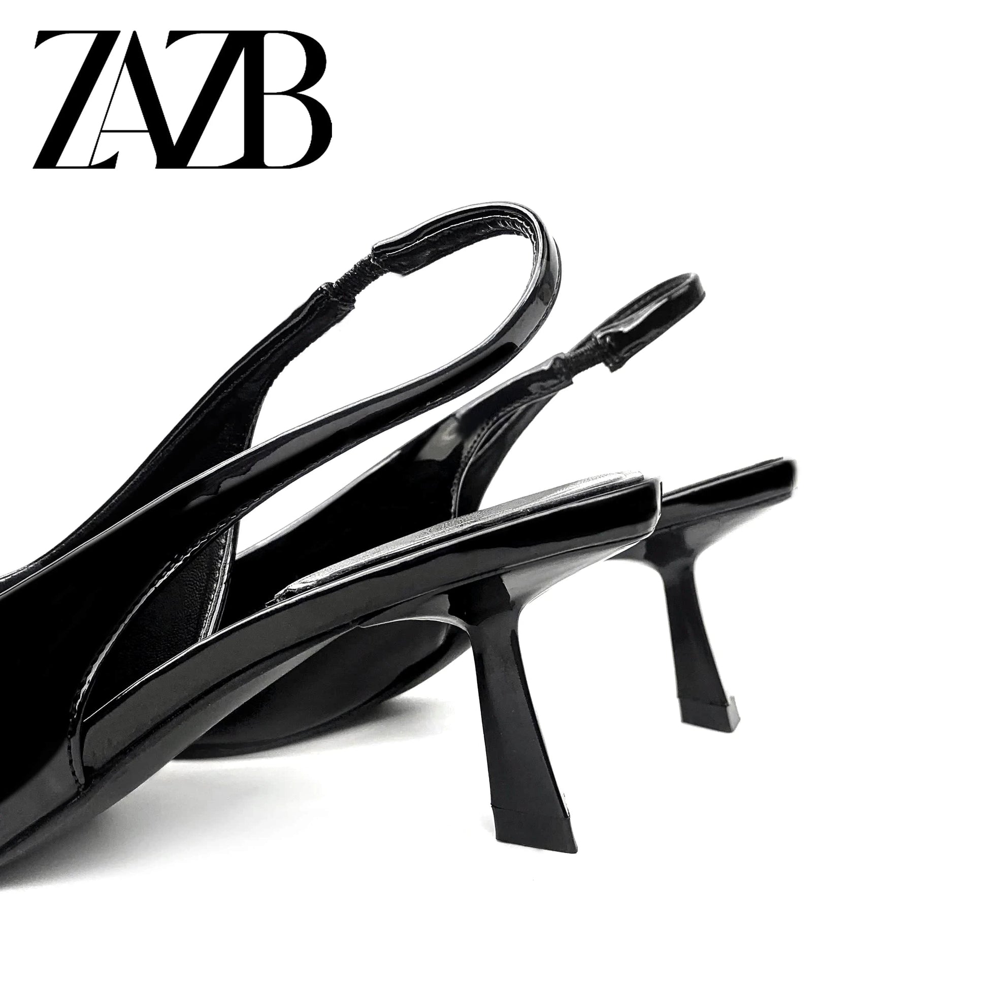 ZAZB New Design Formal Women's High Heel Sandals Wedding Dress Women's Lacquer Leather High Heel Shoes Women's