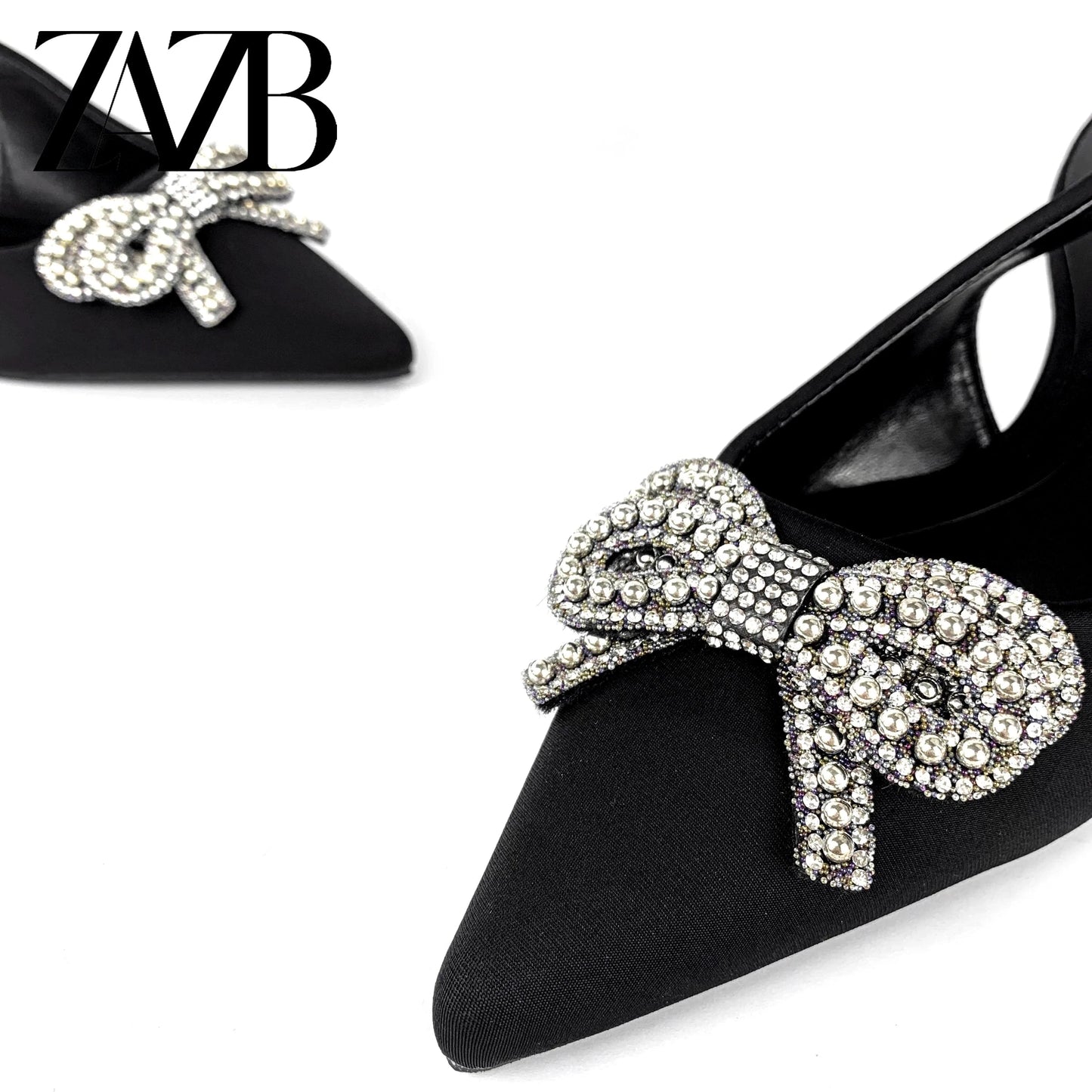 ZAZB New wedding bridal Women's high heel sandals dress Shining dancing party pumps banquet office rhinestone of ladies sho