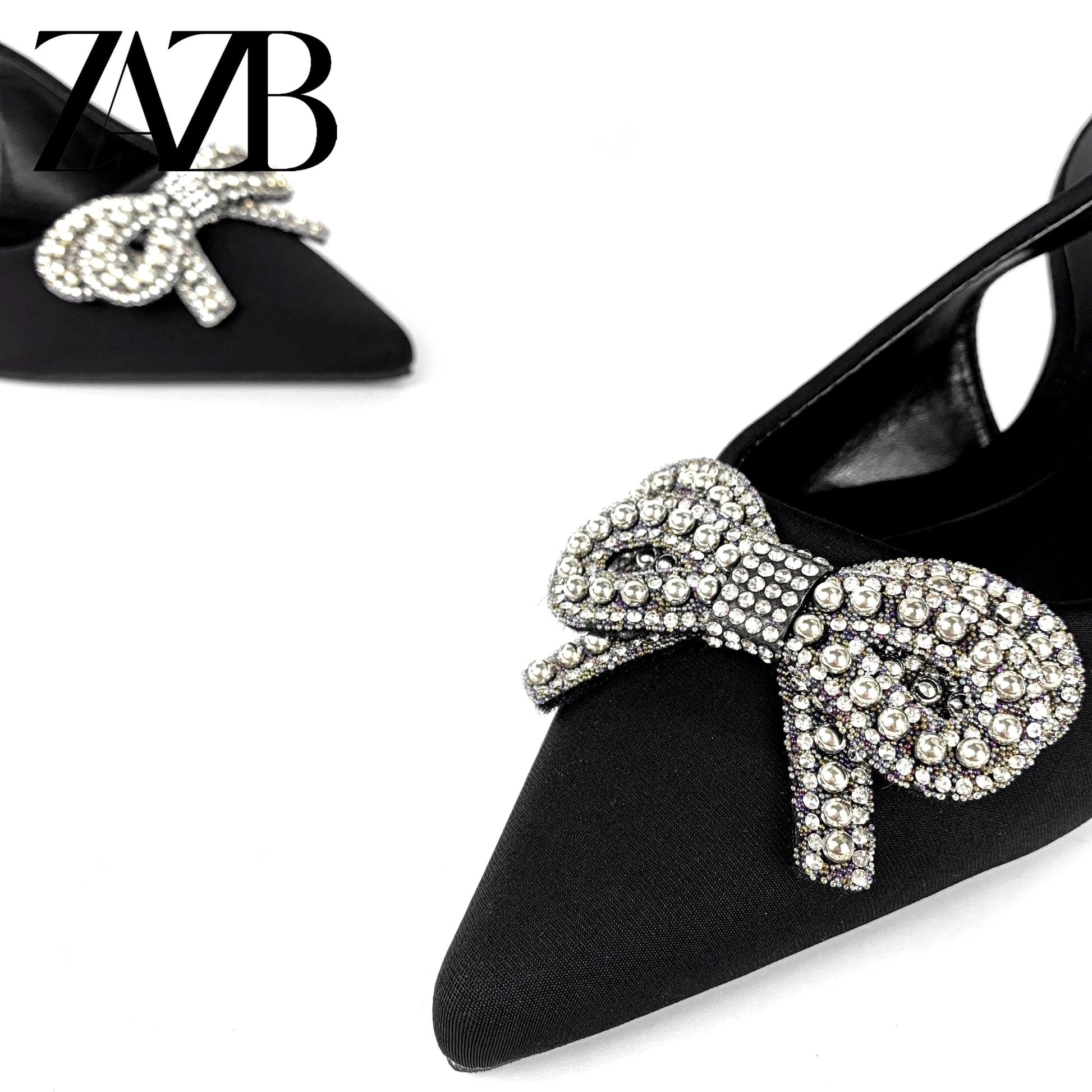 ZAZB New wedding bridal Women's high heel sandals dress Shining dancing party pumps banquet office rhinestone of ladies sho