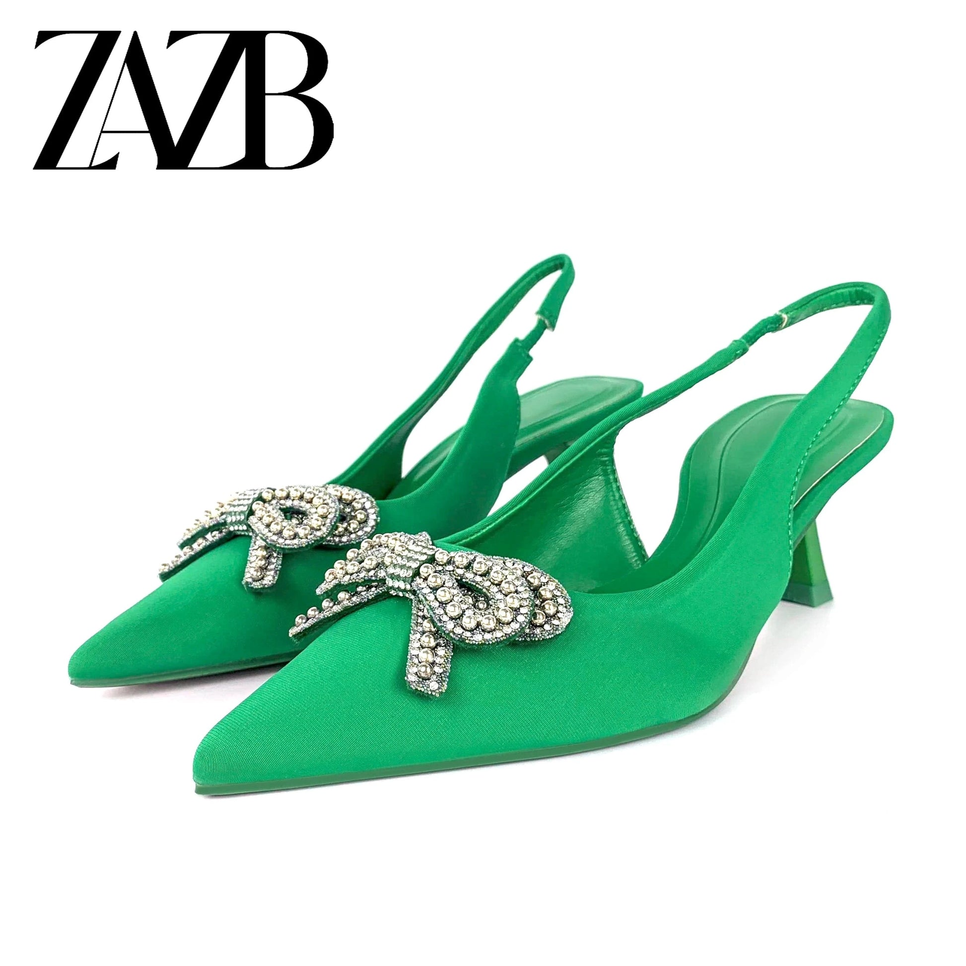 ZAZB New wedding bridal Women's high heel sandals dress Shining dancing party pumps banquet office rhinestone of ladies sho
