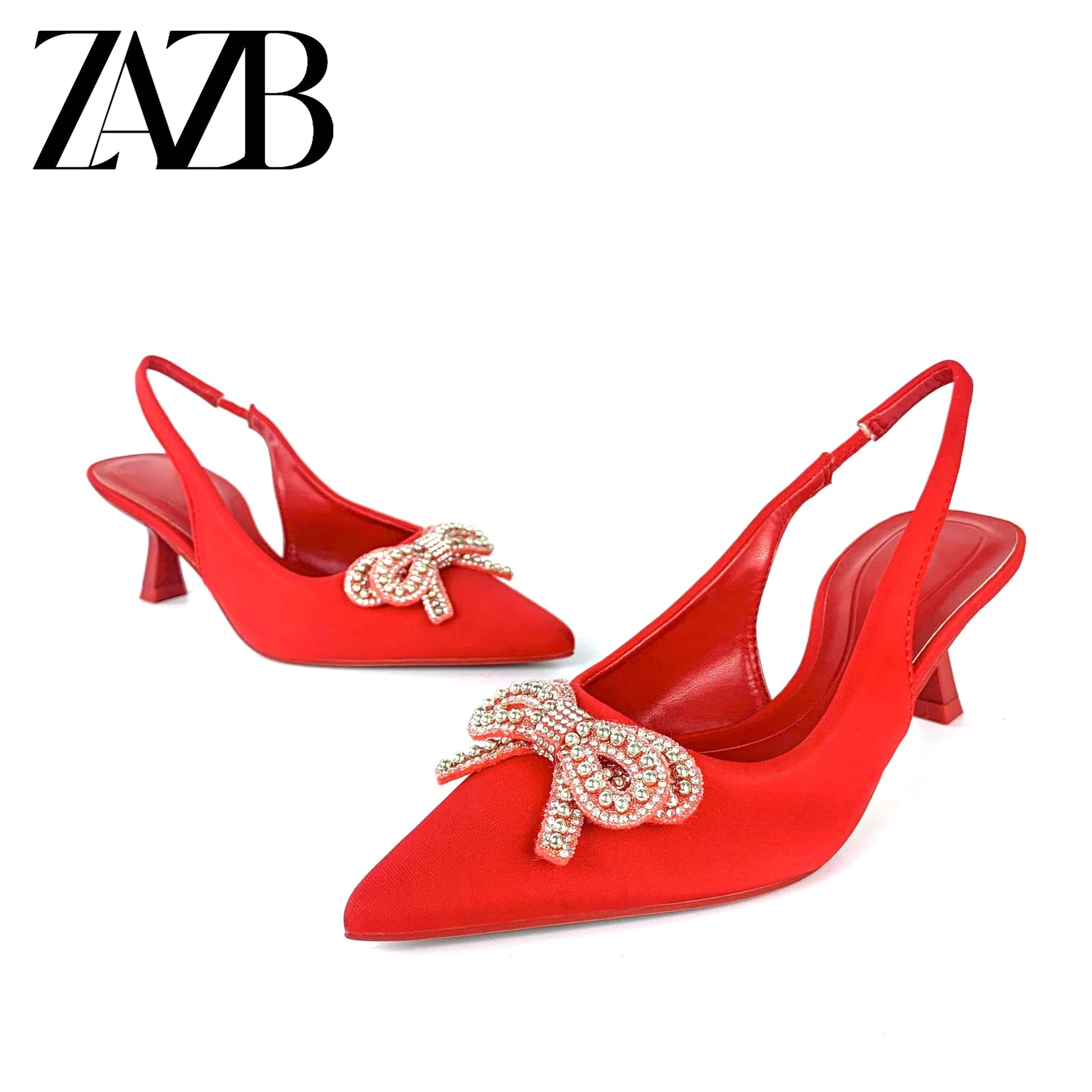 ZAZB New wedding bridal Women's high heel sandals dress Shining dancing party pumps banquet office rhinestone of ladies sho