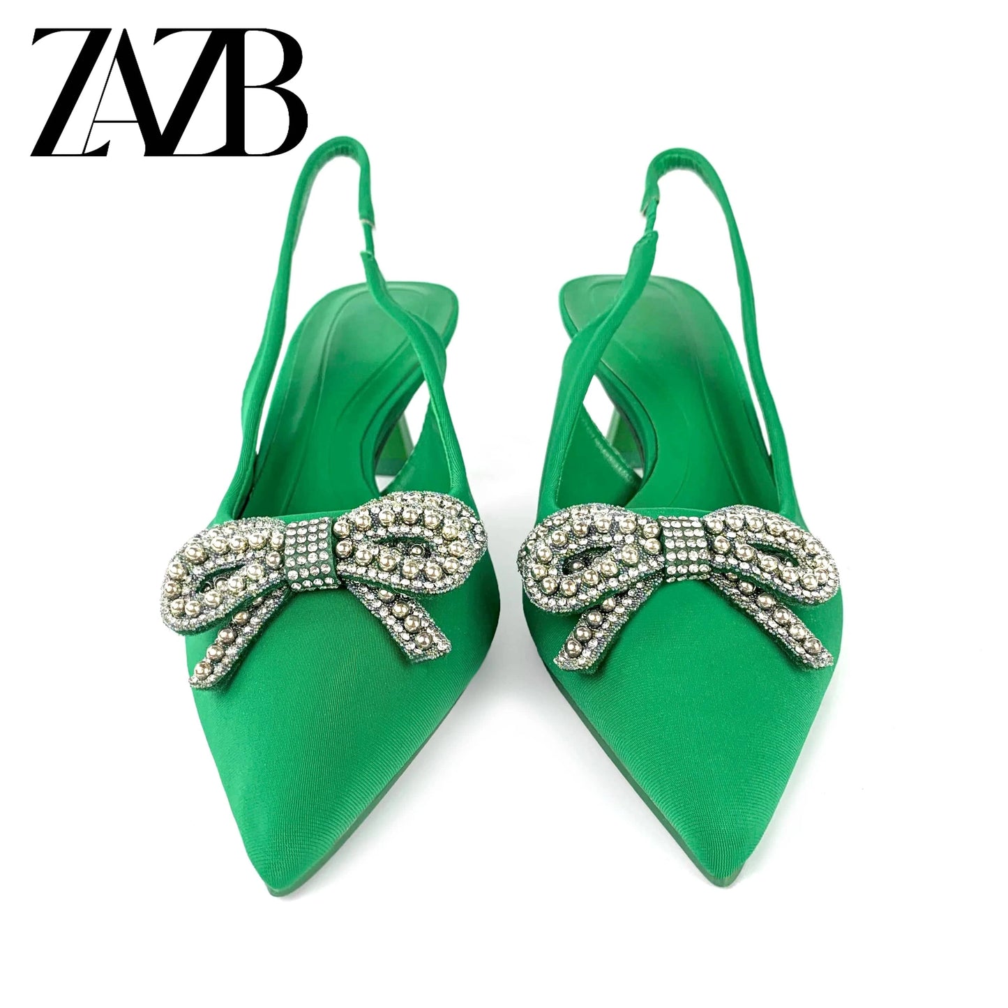 ZAZB New wedding bridal Women's high heel sandals dress Shining dancing party pumps banquet office rhinestone of ladies sho