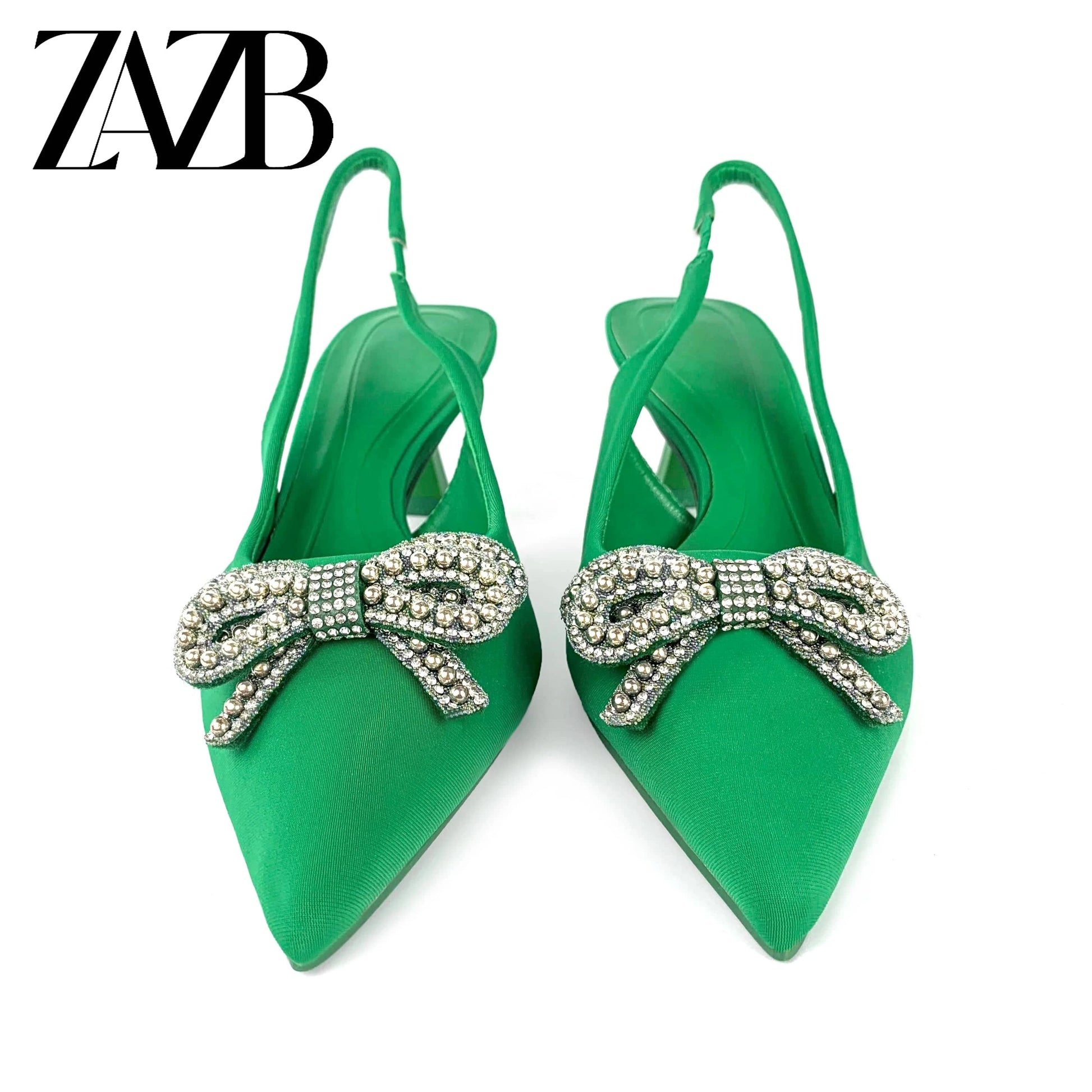 ZAZB New wedding bridal Women's high heel sandals dress Shining dancing party pumps banquet office rhinestone of ladies sho