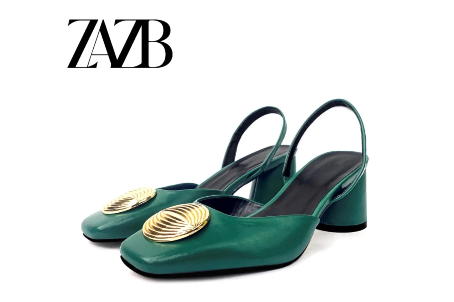 ZAZB New Women's High Heel Sandals Wedding Dress Open Heel Shoes Women's Thick Heel Shoes