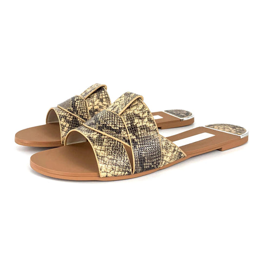 ZAZB Summer New Exquisite Flat Sandals Women's Head Roman Flat Slippers