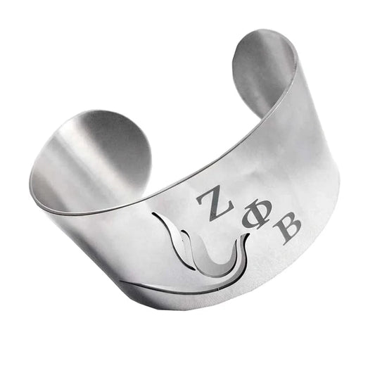 zeta phi beta Drop shopping Greece Greek Sorority  Custom Name Zeta Phi Beta Logo Stainless Steel Bangle Bracelet accessories Jewelry