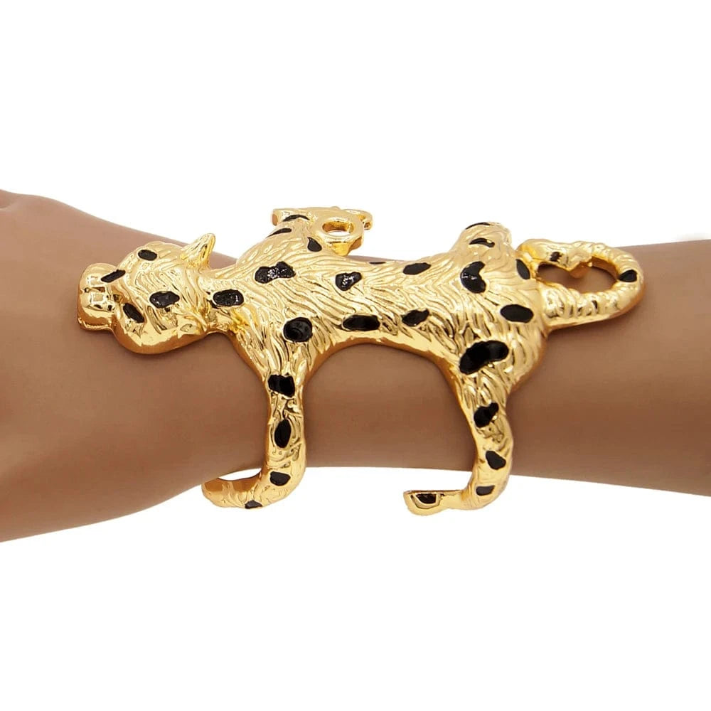 Zhuerrui Italian 18K Gold Plated Silver Leopard Style Bracelet High Quality Nigerian New Hot Fashion Bracelet A001210