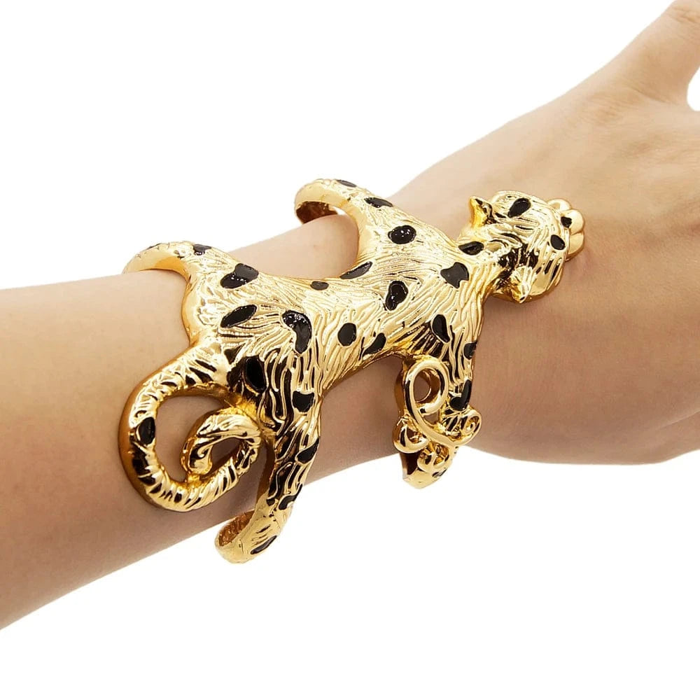 Zhuerrui Italian 18K Gold Plated Silver Leopard Style Bracelet High Quality Nigerian New Hot Fashion Bracelet A001210