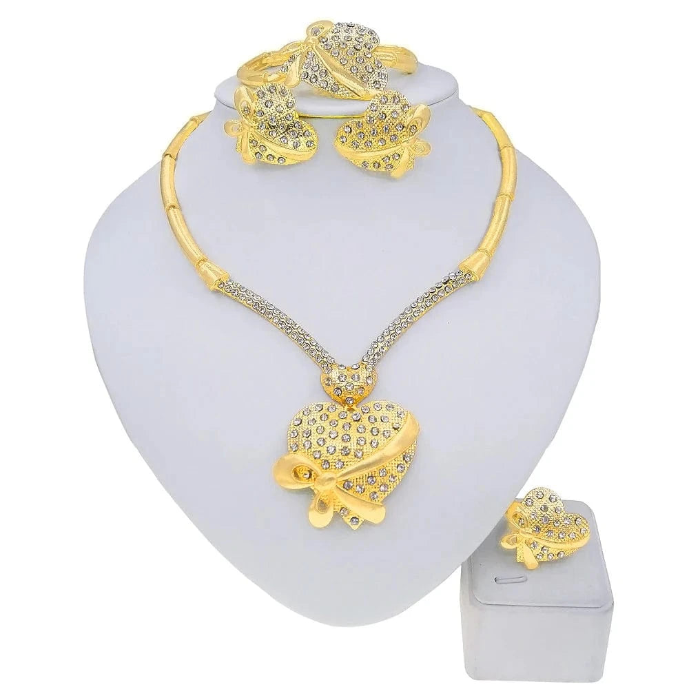 Zhuerrui Women Wedding Party Nigerian Jewellery Sets Bridal Luxury Jewelry Set Italian Silver Color Jewelry Sets HC10024