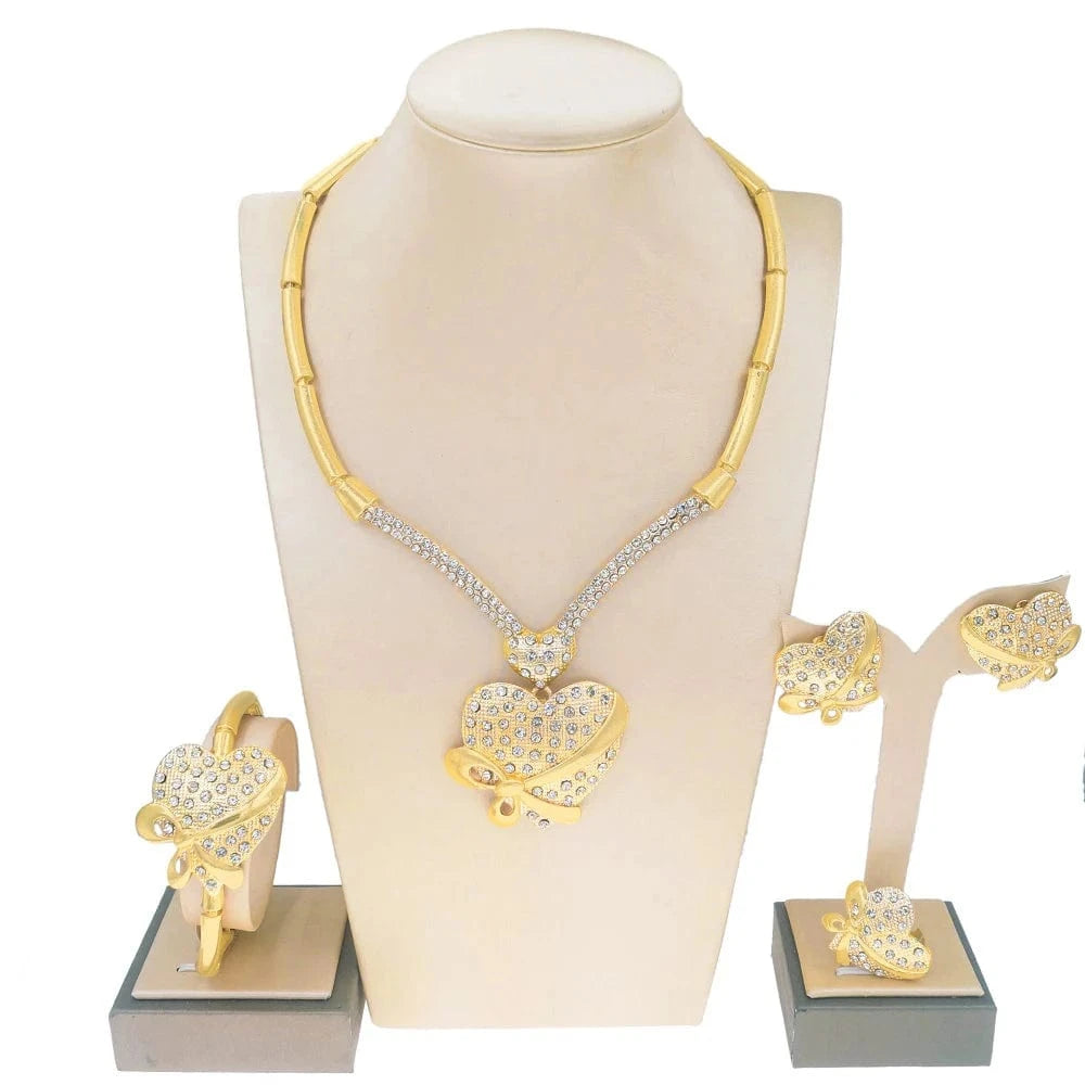 Zhuerrui Women Wedding Party Nigerian Jewellery Sets Bridal Luxury Jewelry Set Italian Silver Color Jewelry Sets HC10024