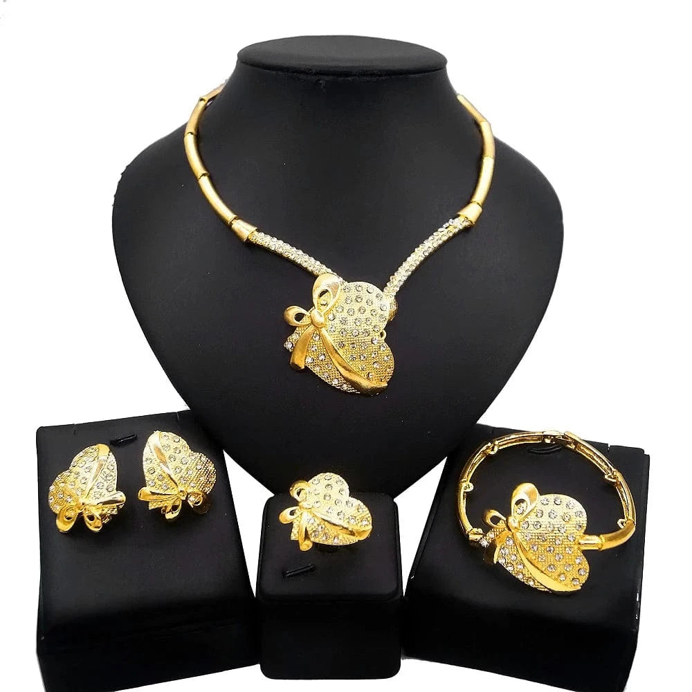Zhuerrui Women Wedding Party Nigerian Jewellery Sets Bridal Luxury Jewelry Set Italian Silver Color Jewelry Sets HC10024
