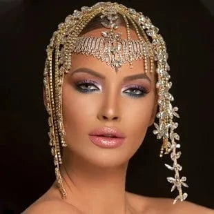 Zircon Butterfly Fringe Hair Accessory Luxury Headwear for Bridal Jewelry Fashion Hair Jewelry for Women