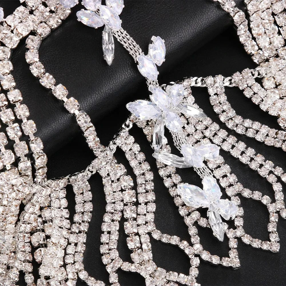 Zircon Butterfly Fringe Hair Accessory Luxury Headwear for Bridal Jewelry Fashion Hair Jewelry for Women