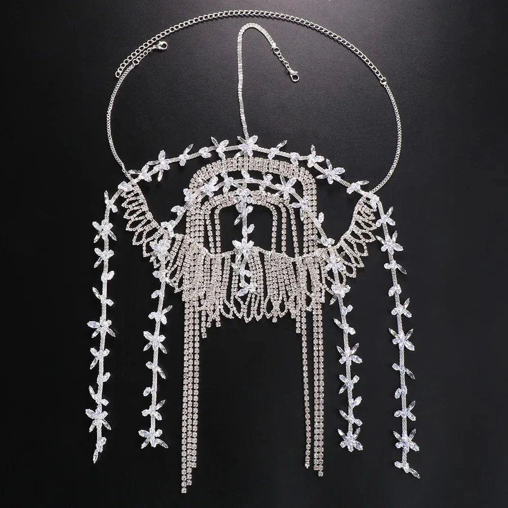 Zircon Butterfly Fringe Hair Accessory Luxury Headwear for Bridal Jewelry Fashion Hair Jewelry for Women
