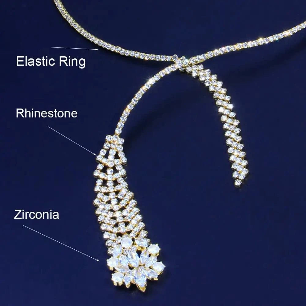 Zircon Flower Choker Necklace Minimalist Collars Jewelry for Women Fashion Jewelry Gifts for Pretty Girls