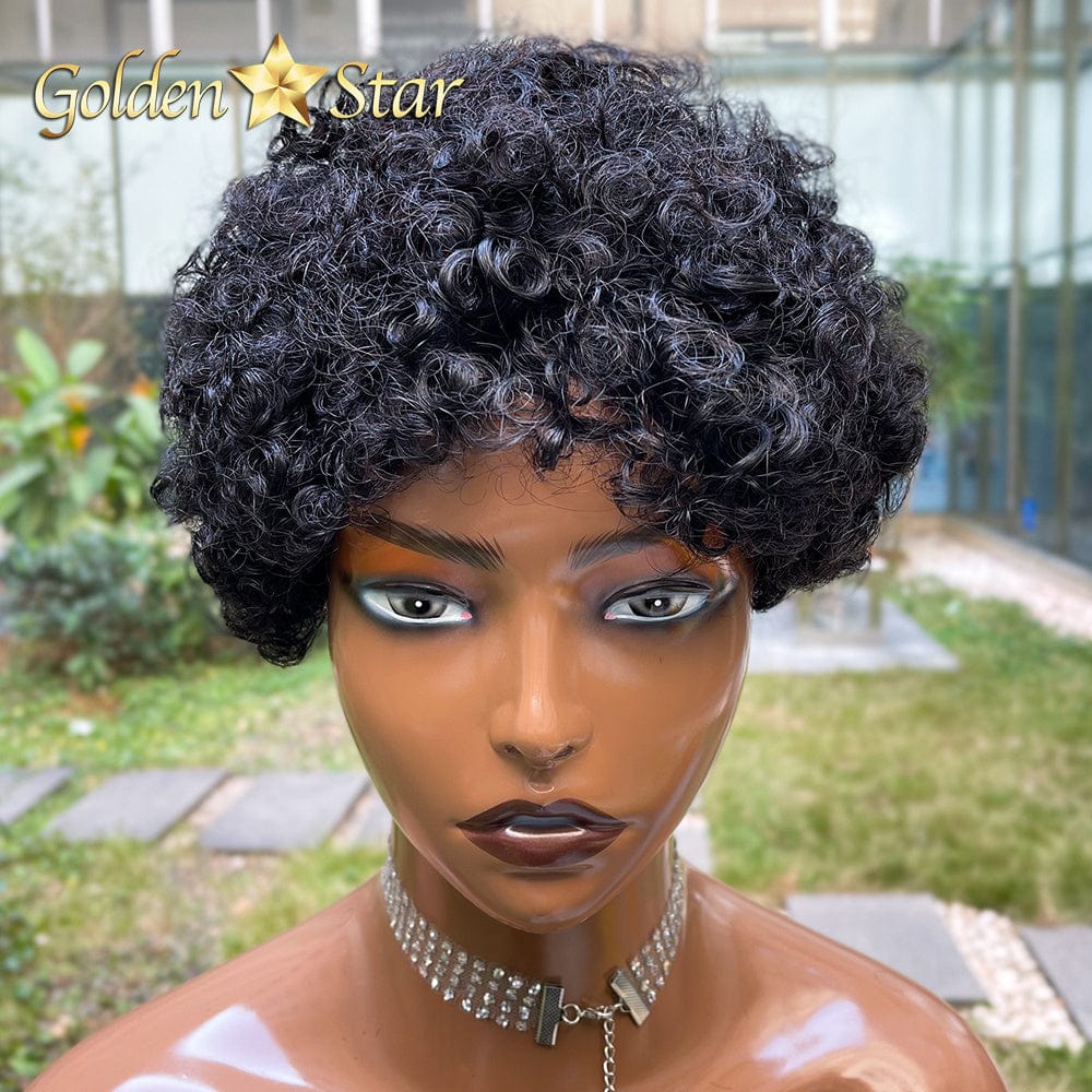 04 GD Popular Pixie Human Hair Wig Brazilian 8 Inch Cut Wig Short Ombre Color Bob Lace Front Wig With Wholesale Price