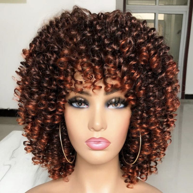 10 Inches / 7 Factory Wholesale Short Curly Hair African Lady Human Hair Wig Explosion Virgin Hair HD Full Lace Wig