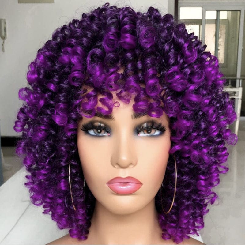 10 Inches / 9 Factory Wholesale Short Curly Hair African Lady Human Hair Wig Explosion Virgin Hair HD Full Lace Wig