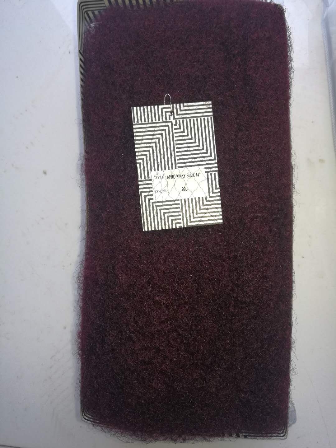 10 Inches / 99J Sleek Brazilian Hair Remy Afro kinky Bulk Human Hair For Braiding 1 Bundle 50g/pcs Cuticle Aligned Hair Virgin No Weft