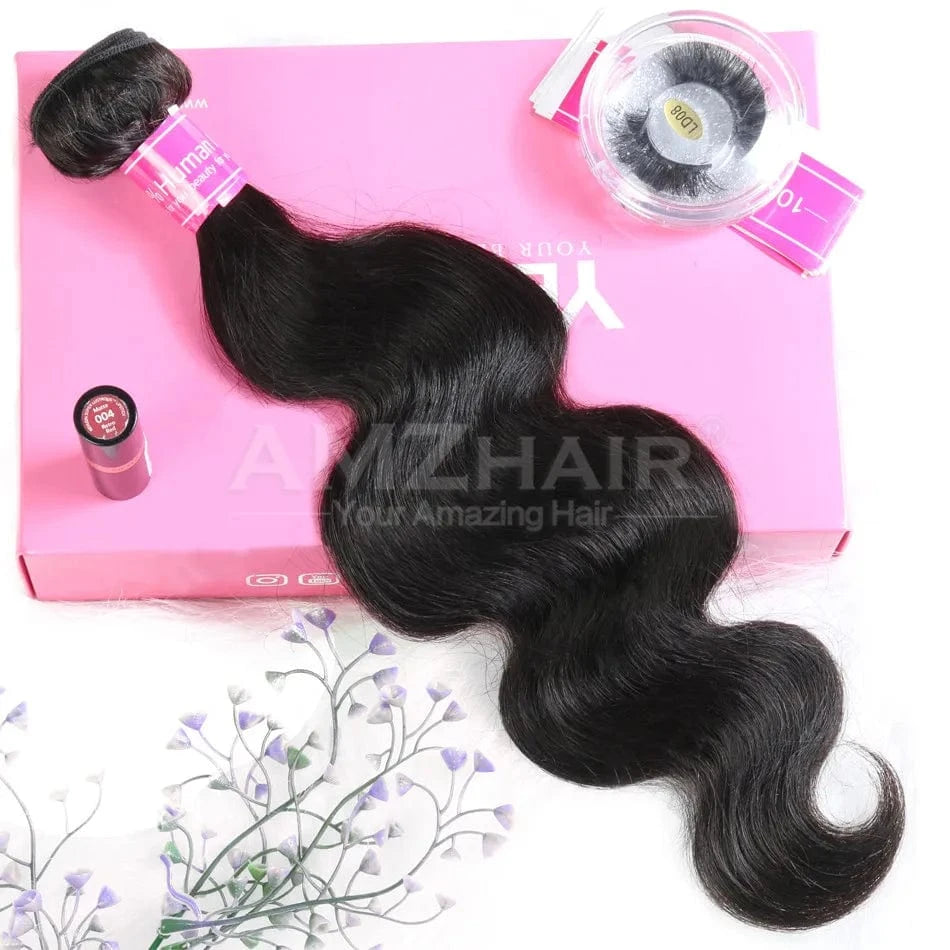 10 Inches / body wave 10A Brazilian Cuticle Aligned Raw Virgin Human Hair Bundles Cheap Loose Deep Wave Remy Hair Extension Bundles Hair Wholesale