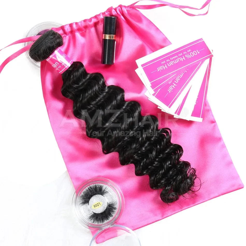 10 Inches / deep wave 10A Brazilian Cuticle Aligned Raw Virgin Human Hair Bundles Cheap Loose Deep Wave Remy Hair Extension Bundles Hair Wholesale