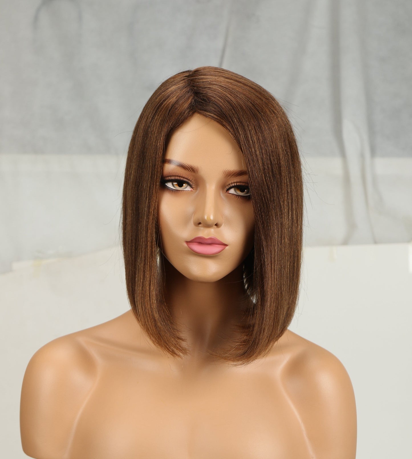 10 Inches / P4/30 sleek wholesale for women manufacturer short bob wig Cuticle Aligned Brazilian Hair Straight non-lace Bob wig Human Hair Wigs