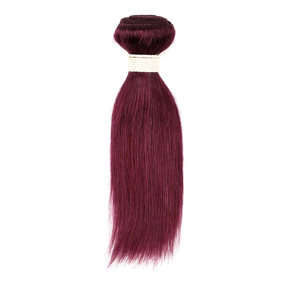10 Inches / S PURPLE Wholesale 8inches to 28inches Human Mink Brazilian Hair bundles Straight Hair Cuticle Aligned machine double weft hair extension