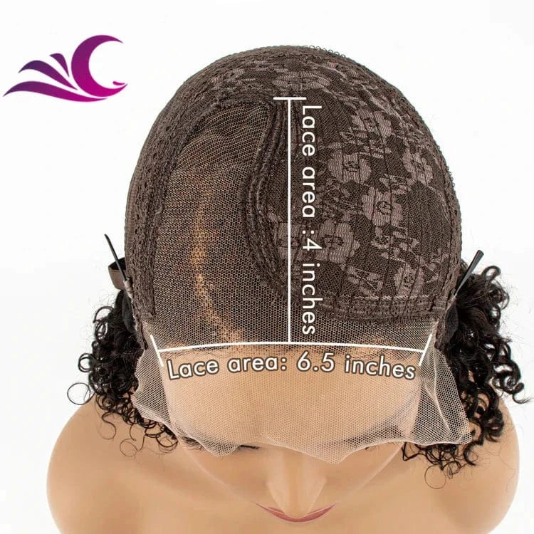 10 Inches / transparent lace Wholesale HD Lace Short Bob Side Part Burmese Raw Human Hair Small Knots Bleached Cheap Lace Front Wigs for Black Women