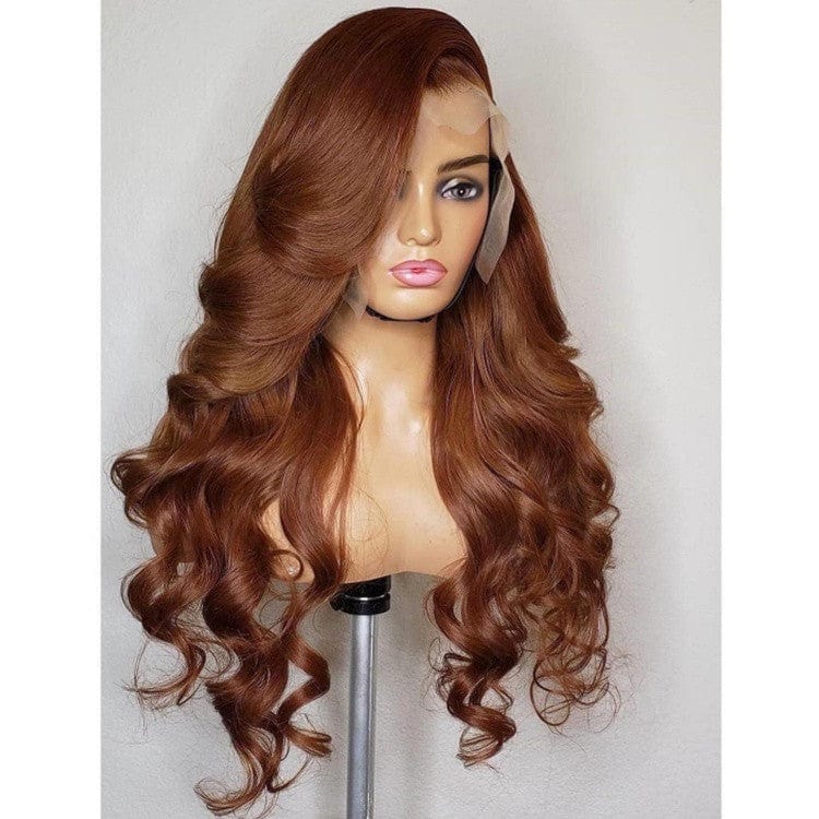 10 Inches / Wig 3 New Style Long Highlight Brown And Blonde Color Pre Plucked Real Raw Human Hair 13*4 Swiss Lace Front Wigs
