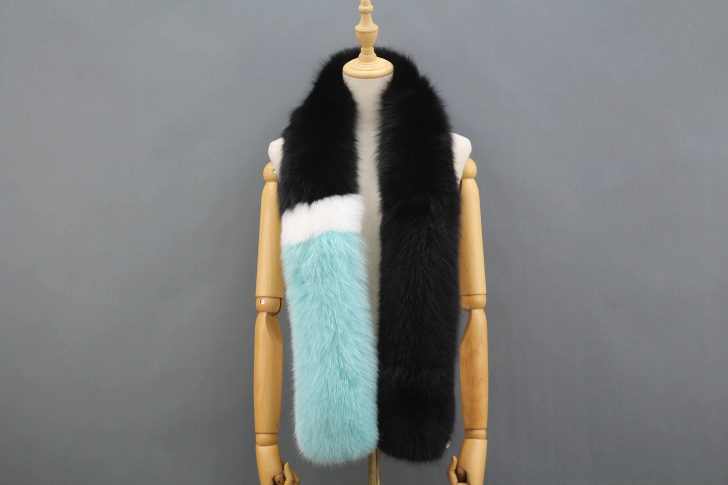 10 Modern Long Hair Genuine Fox Fur Accessory Lady Winter fox Fur Scarf