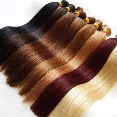 100% Raw  Remy Virgin Unprocessed Human Hair Bulk Soft and Smooth Top Quality Human Braiding Hair Bulk No Weft