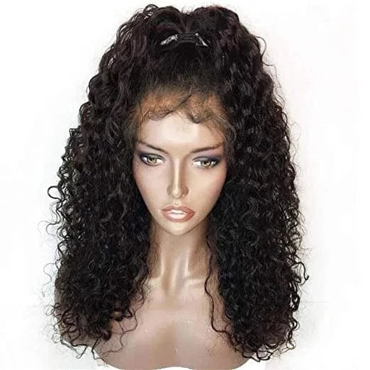 100% virgin peruvian curly full lace wig cuticle aligned, overnight delivery pre plucked lace wigs natural hair line