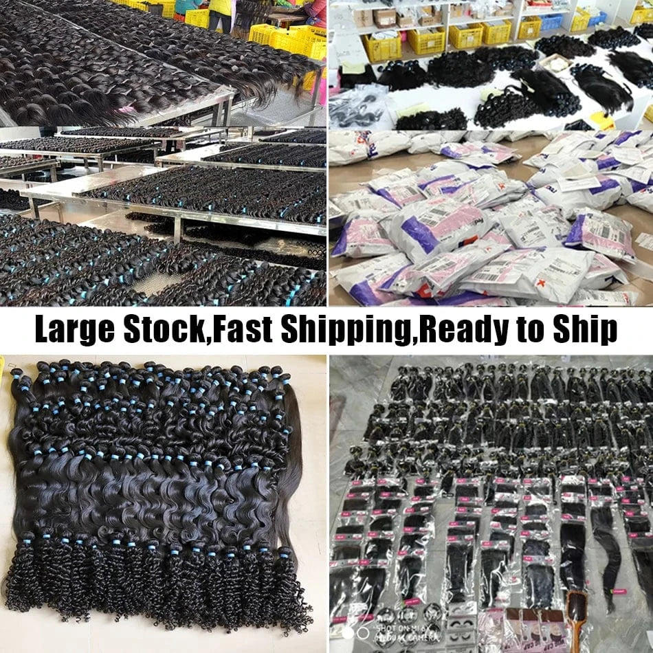 10A Brazilian Cuticle Aligned Raw Virgin Human Hair Bundles Cheap Loose Deep Wave Remy Hair Extension Bundles Hair Wholesale