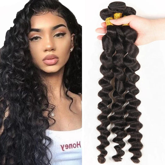 10A Brazilian Cuticle Aligned Raw Virgin Human Hair Bundles Cheap Loose Deep Wave Remy Hair Extension Bundles Hair Wholesale